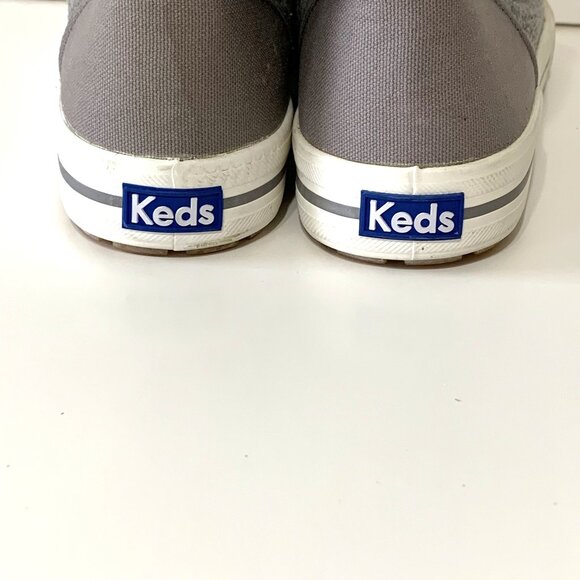 NWOT High-Top Keds Sneakers Women Size 7 Gray Textured - Picture 6 of 10